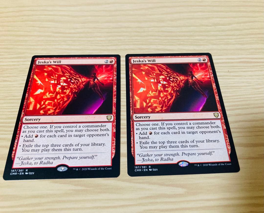 MTG：ジェスカの意志 Jeska's Will/英語×2