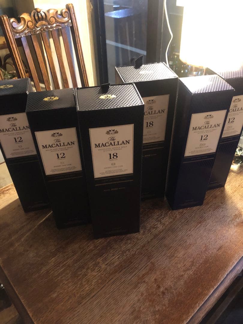 マッカラン18 年シェリー12年ダブルカスク12年各2本　6本セット