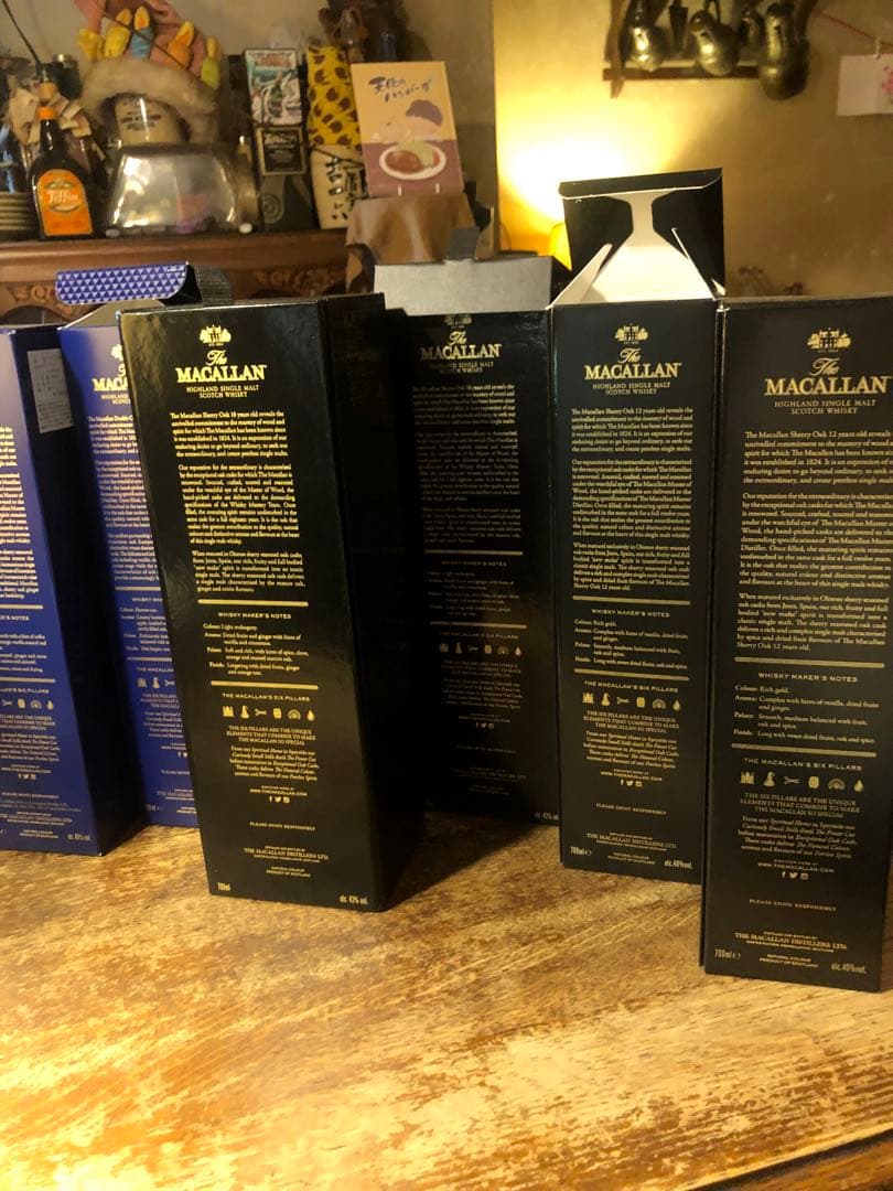 マッカラン18 年シェリー12年ダブルカスク12年各2本　6本セット