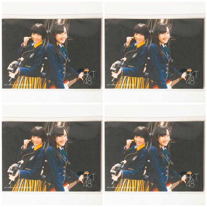 HKT48【田島芽瑠＆朝長美桜】メロンジュース★生写真★ブロマイド★4点セット