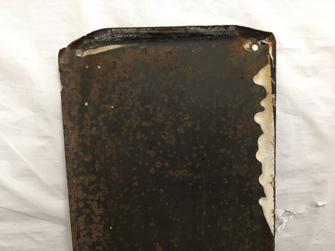 鉄道　ホーロー看板　つが　都賀　電車　駅看板　　国鉄？