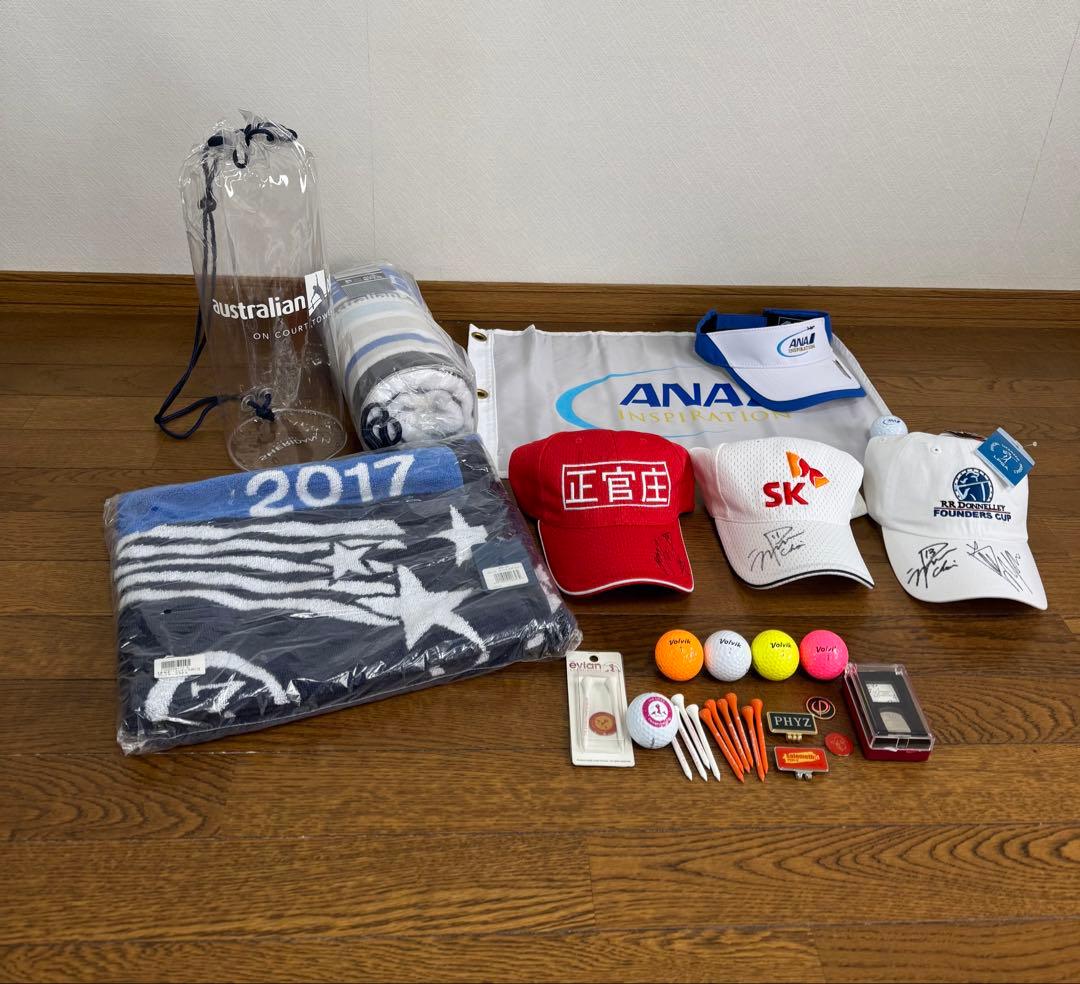 海外スポーツグッズ　テニスタオル/ゴルフグッズ