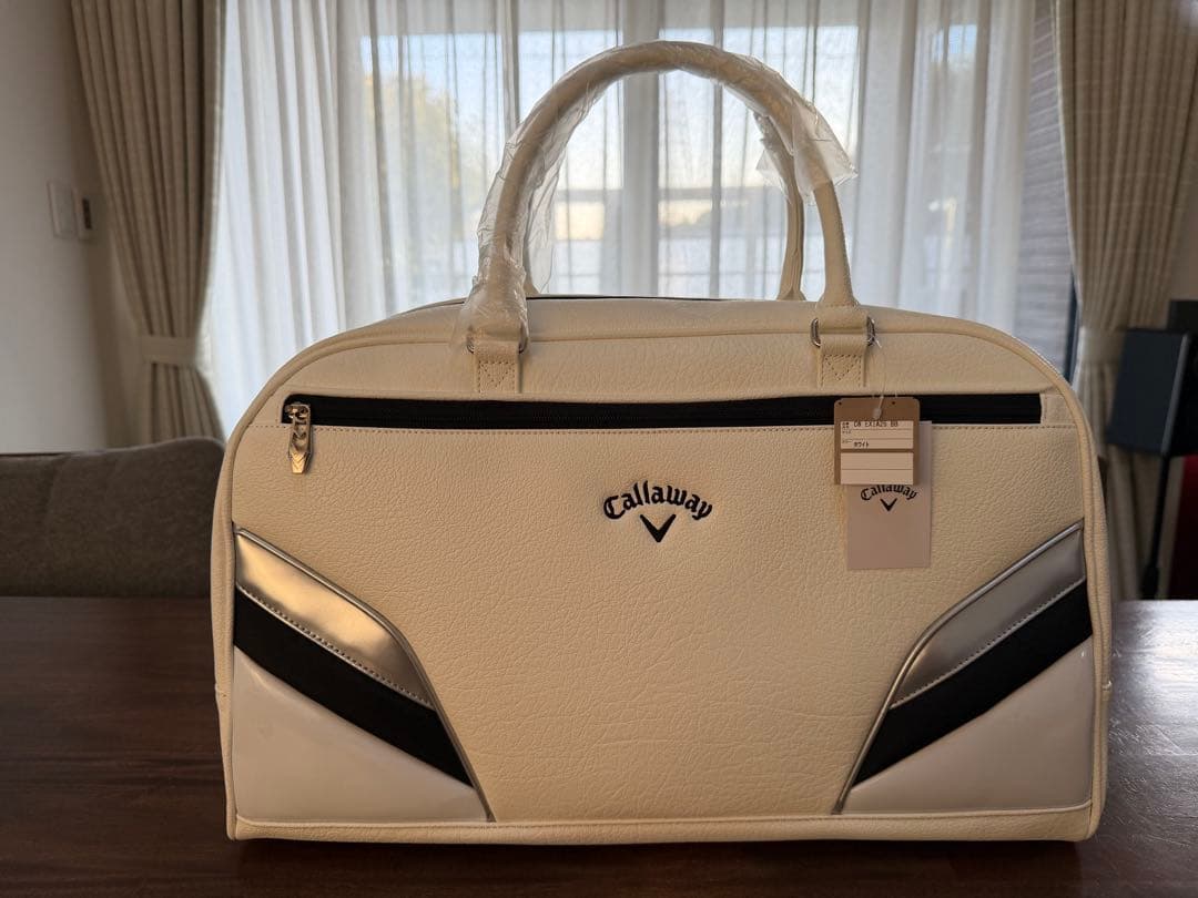 値下げ！Callawayゴルフ　ボストンバッグ　ホワイト