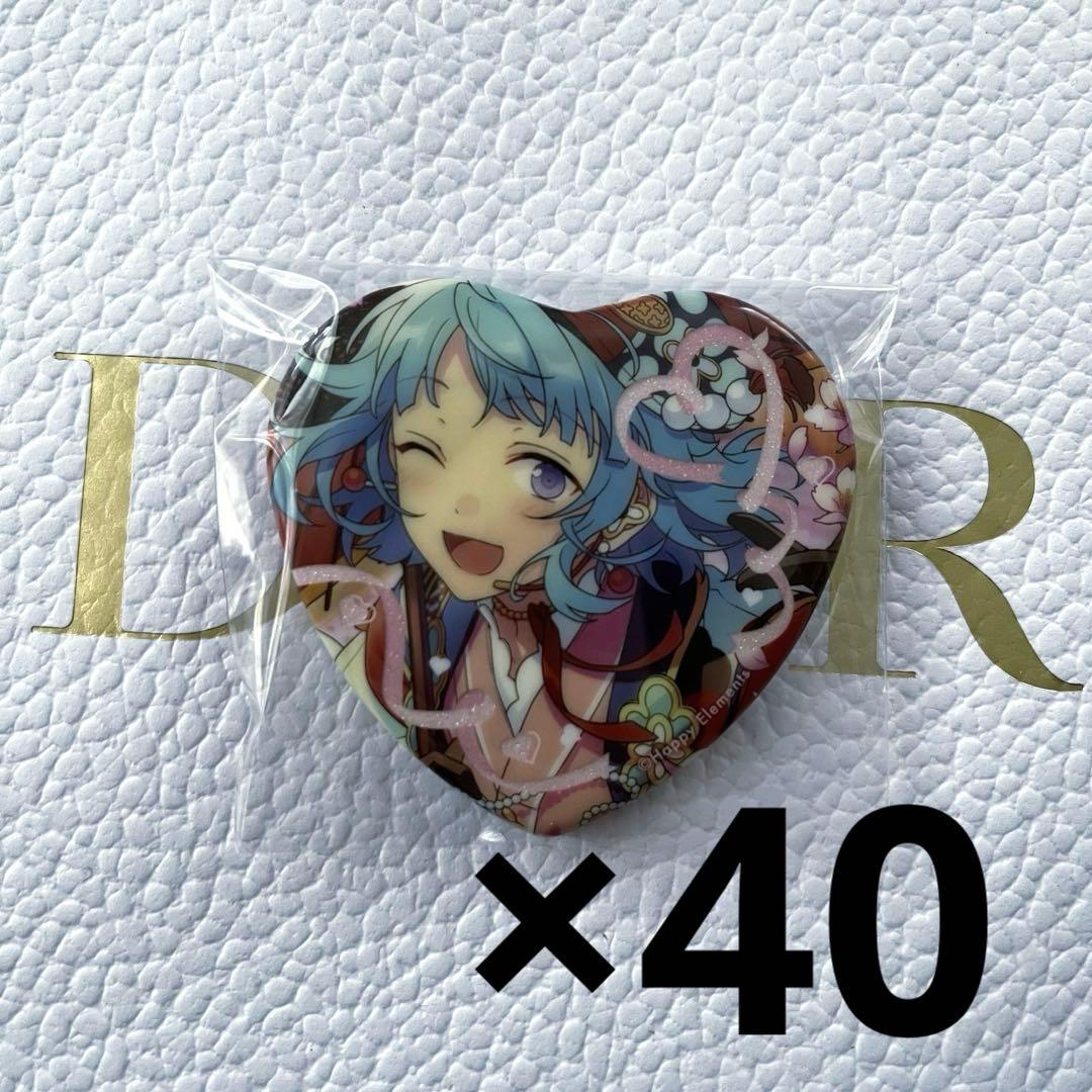 紫之創 ハート缶バッジ 40点