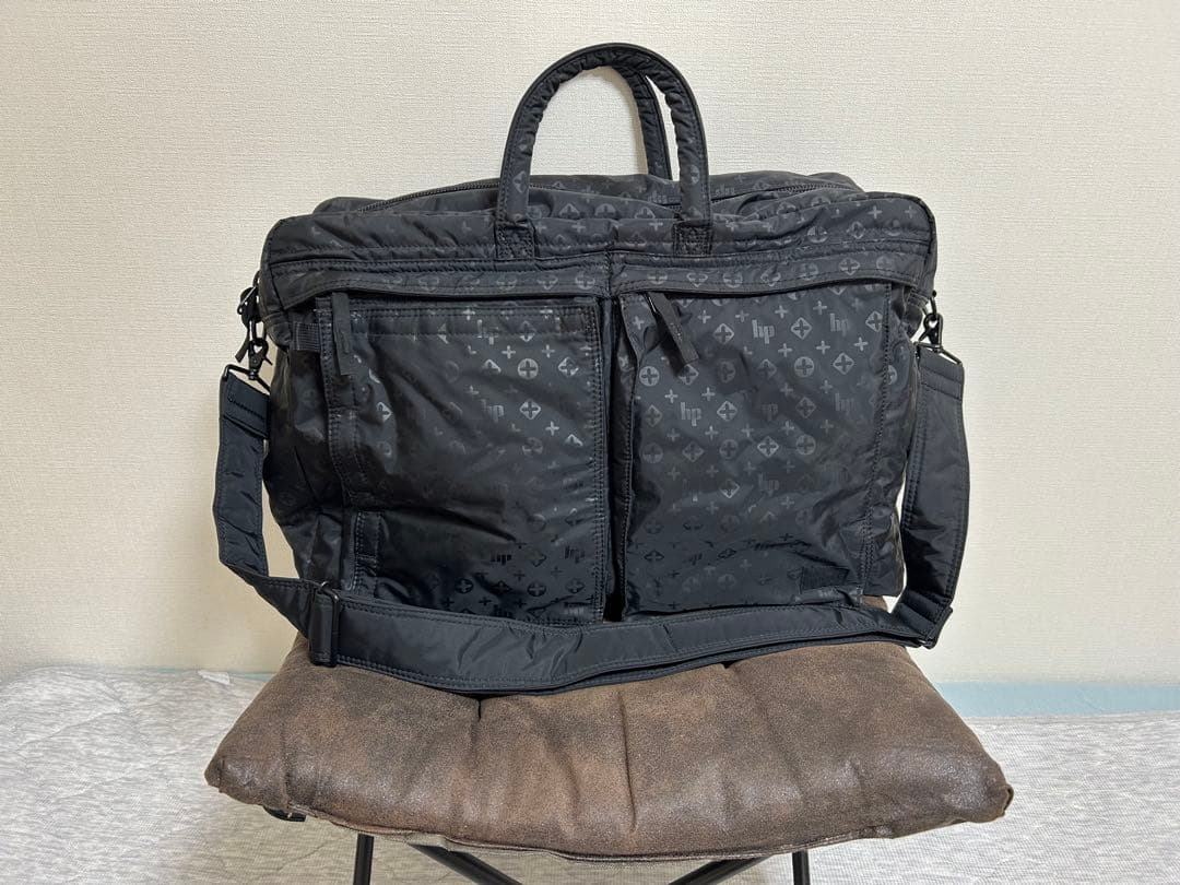 吉田カバン　ポーター　ブラックビューティーモノグラム　2Wayボストンバッグ