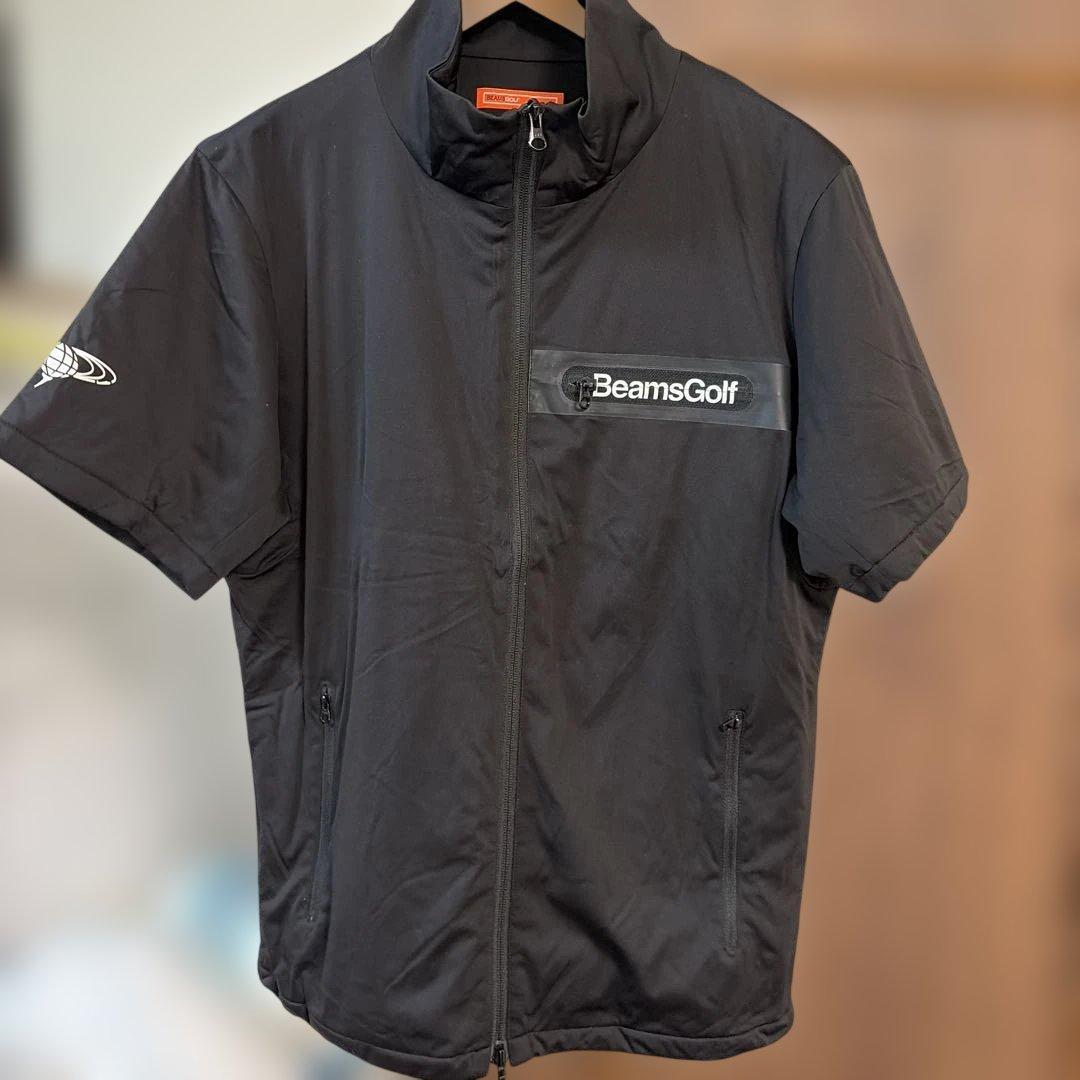 【美品】BEAMS GOLFショートスリーブジャケット 中綿　半袖　ベスト　防寒