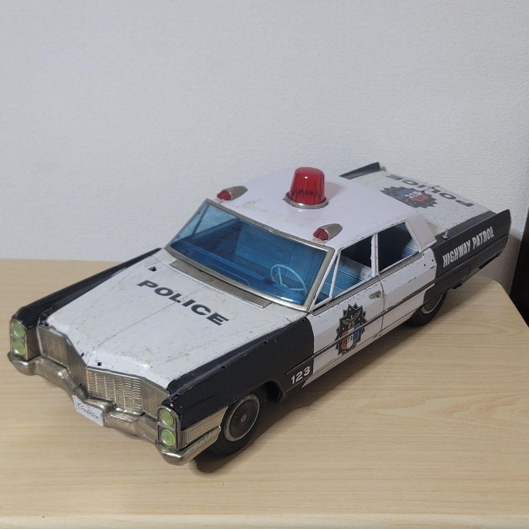 野村トーイ ブリキ キャデラックパトカー 65cm