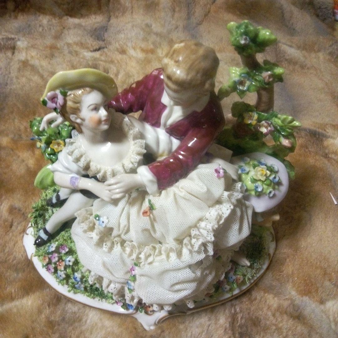 ぽっぽちゃんです。ドイツバッハ窯　陶器レース人形