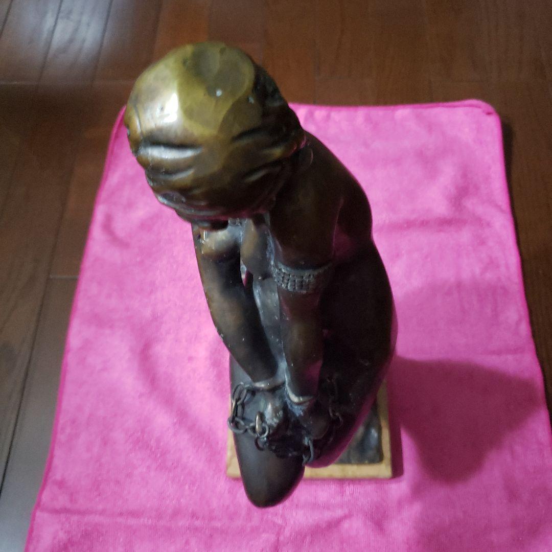 Giacomo ginotti- slave奴隷。ブロンズ彫刻 美術品