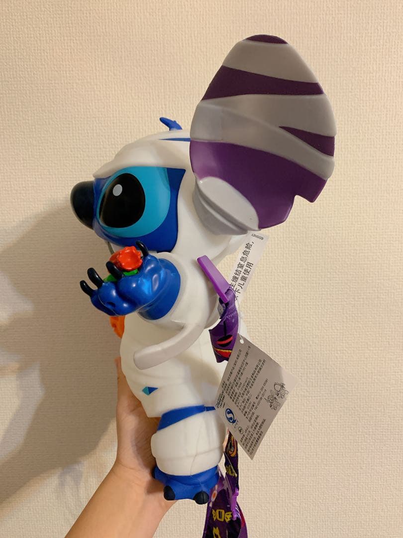 上海ディズニーランド　スティッチ ミイラ風 ポップコーンバケット