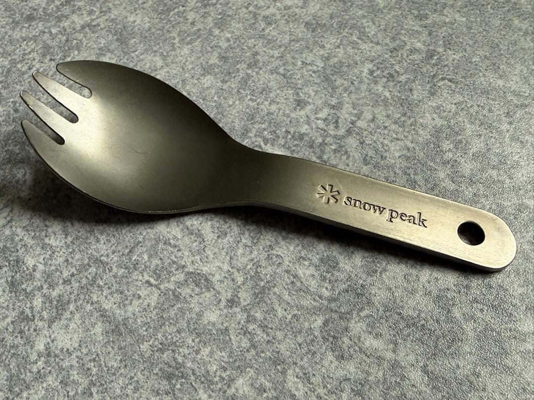 スノーピーク チタン先割れスプーンショート
