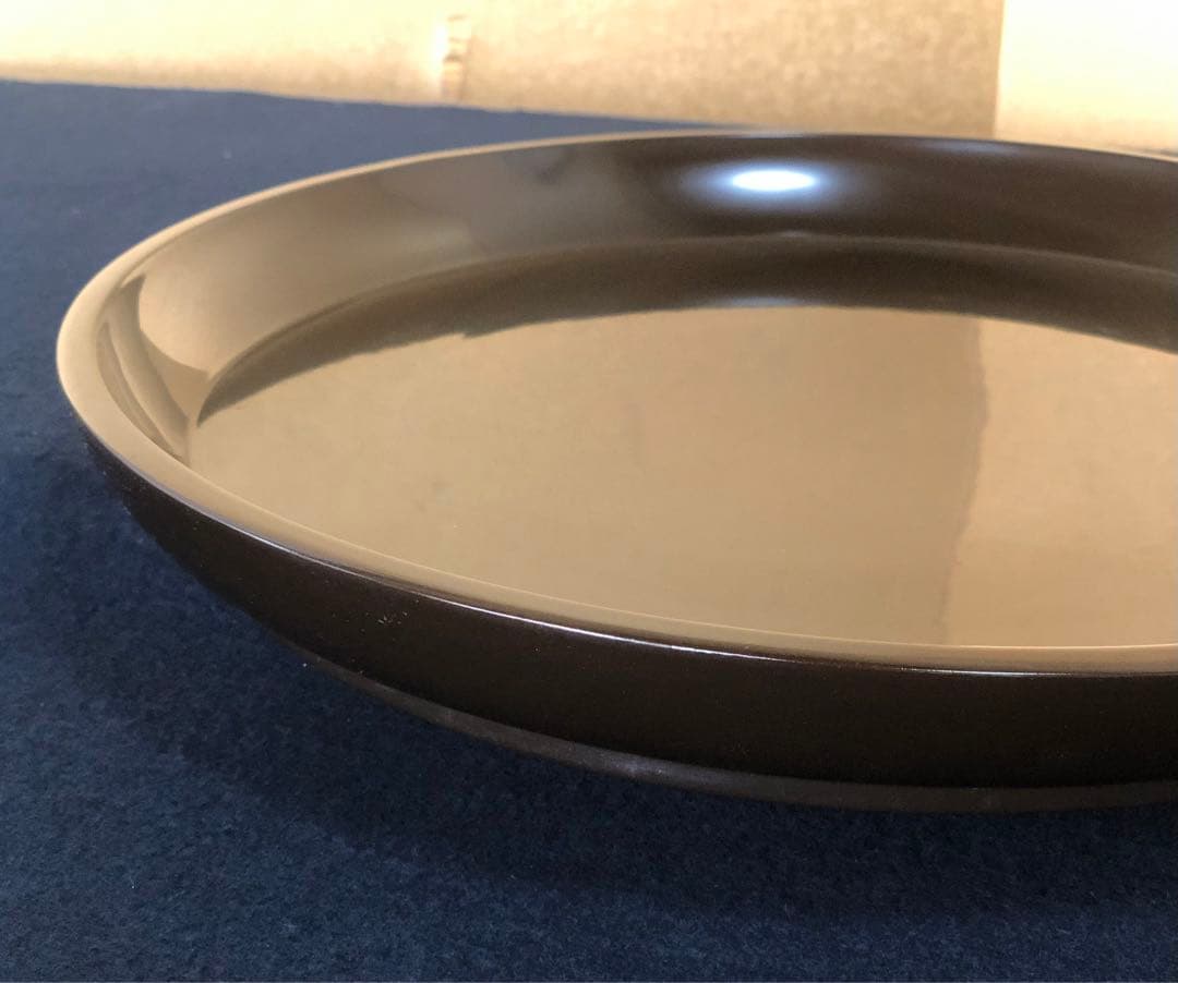 ❗️割引《R》茶道具 真塗 大円盆 木製漆器 元箱　251125え6