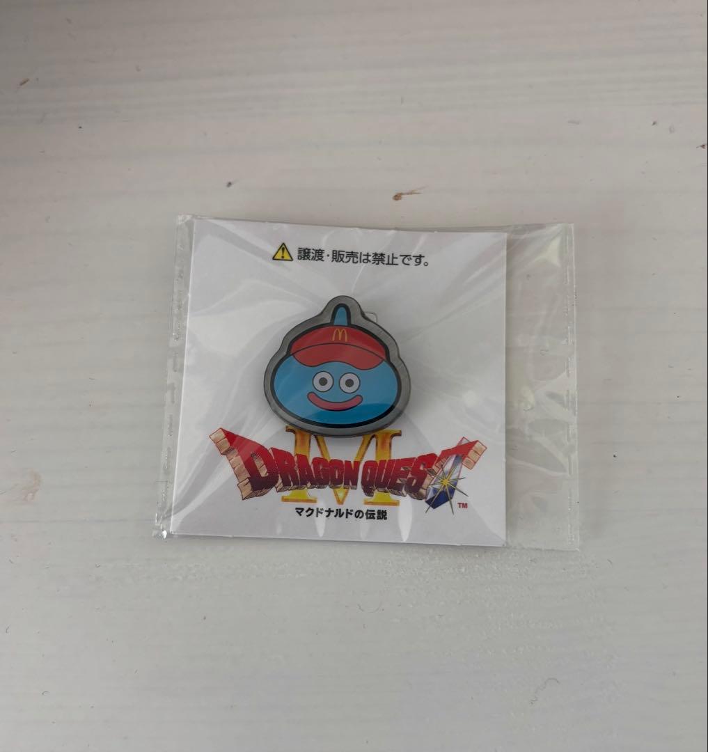 ドラゴンクエスト スライム ピンバッジ マグドナルドコラボ