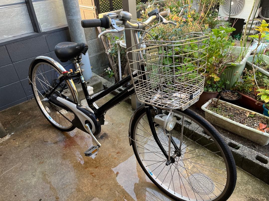 電動アシスト自転車 ブラック　Panasonic 関西限定　　配達可能。価格相談
