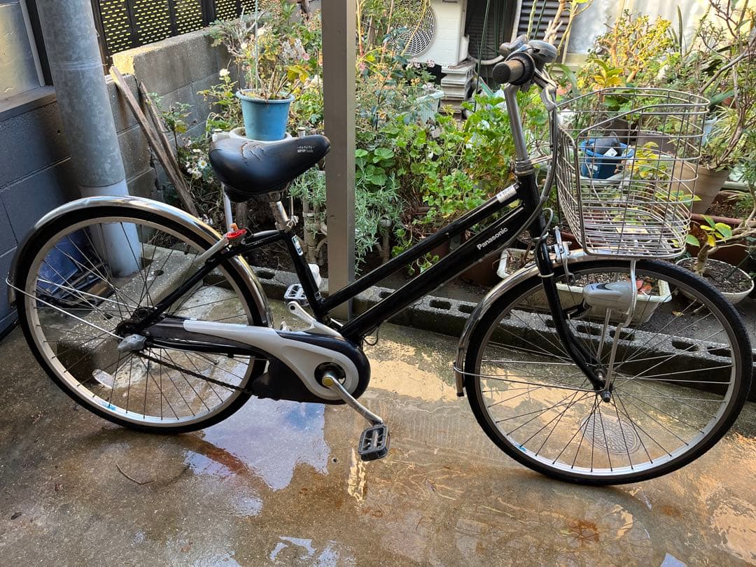 電動アシスト自転車 ブラック　Panasonic 関西限定　　配達可能。価格相談