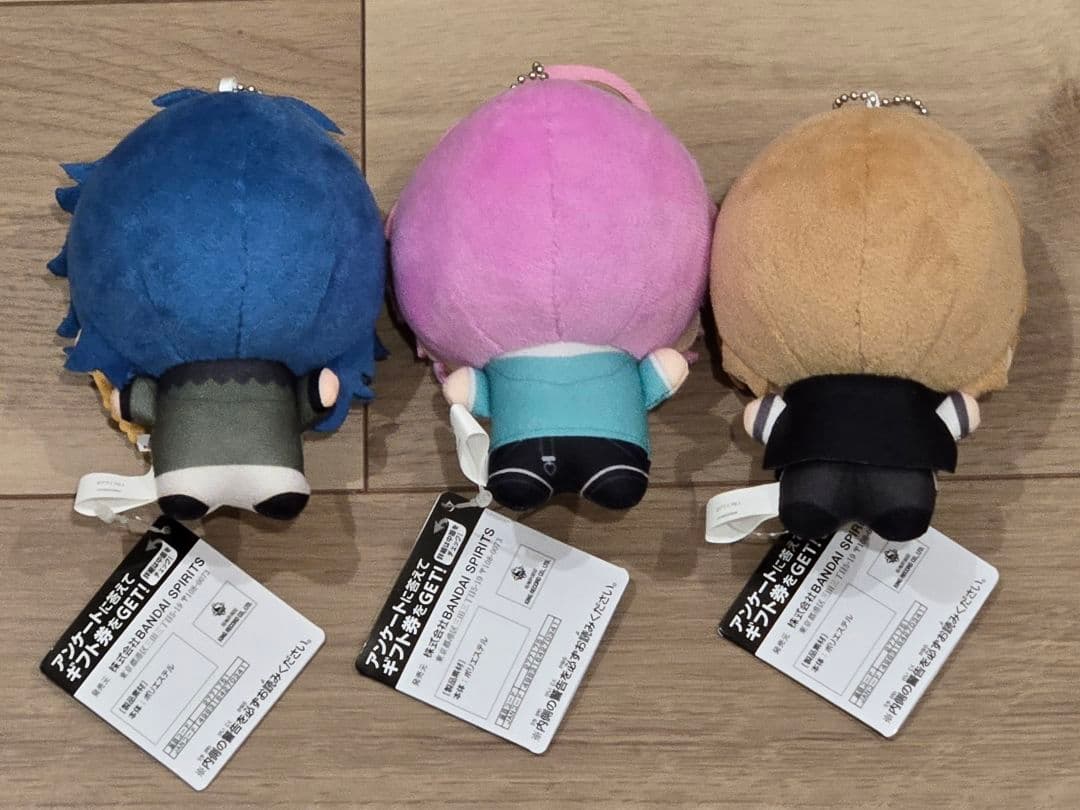 ヒプマイ　ちびぐるみ　飴村乱数　夢野幻太郎　有栖川帝統　3体セット