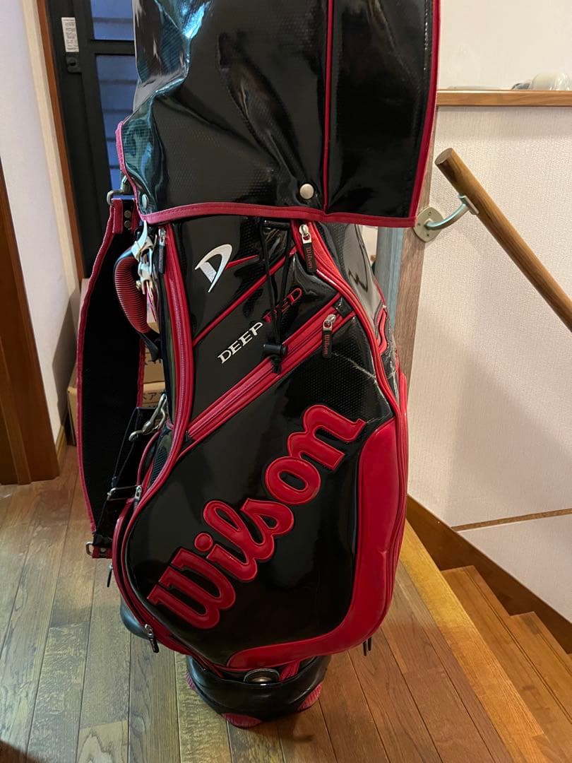 Wilson DEEP RED ゴルフバッグ アイアンセット付き