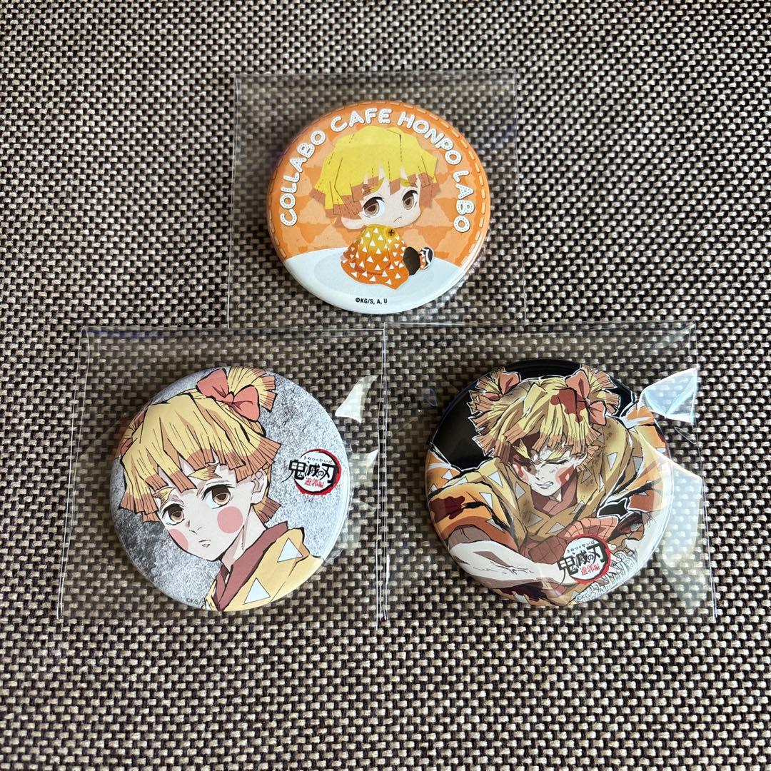 鬼滅の刃 我妻善逸 Labo缶バッジ 遊郭編