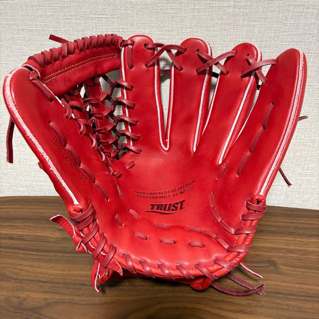 ザナックス　トラスト　軟式グローブ　オールラウンド　ワインブラウン