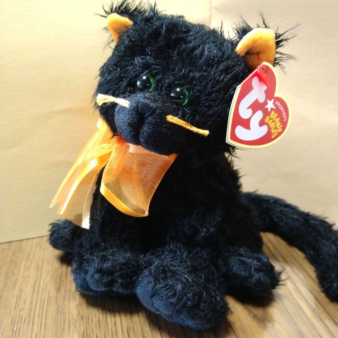 ty ぬいぐるみ ネコ 黒猫 ハロウィン ビーニーベイビーズ Moonlight
