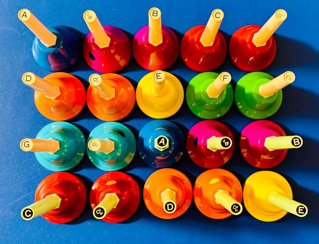 内田洋行ミュージックベルMB-C 20音（おまけ：ハッピーバースデイの楽譜）