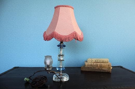 品番　a-0319 電気スタンド　梟　レトロ　アンティーク　照明　灯り　ふくろう