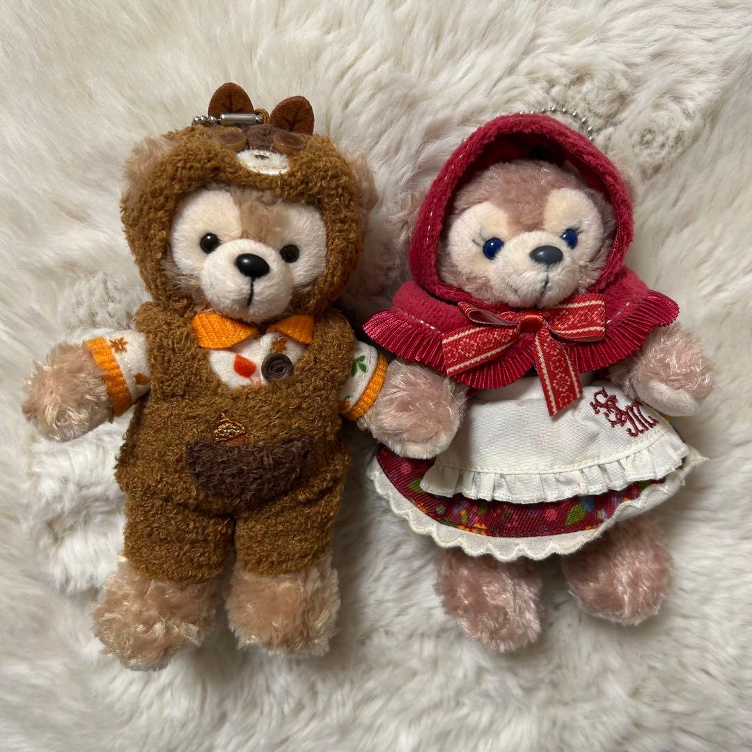 ディズニーシー　ぬいぐるみバッジ　ダッフィー シェリーメイ　秋のぼうけん