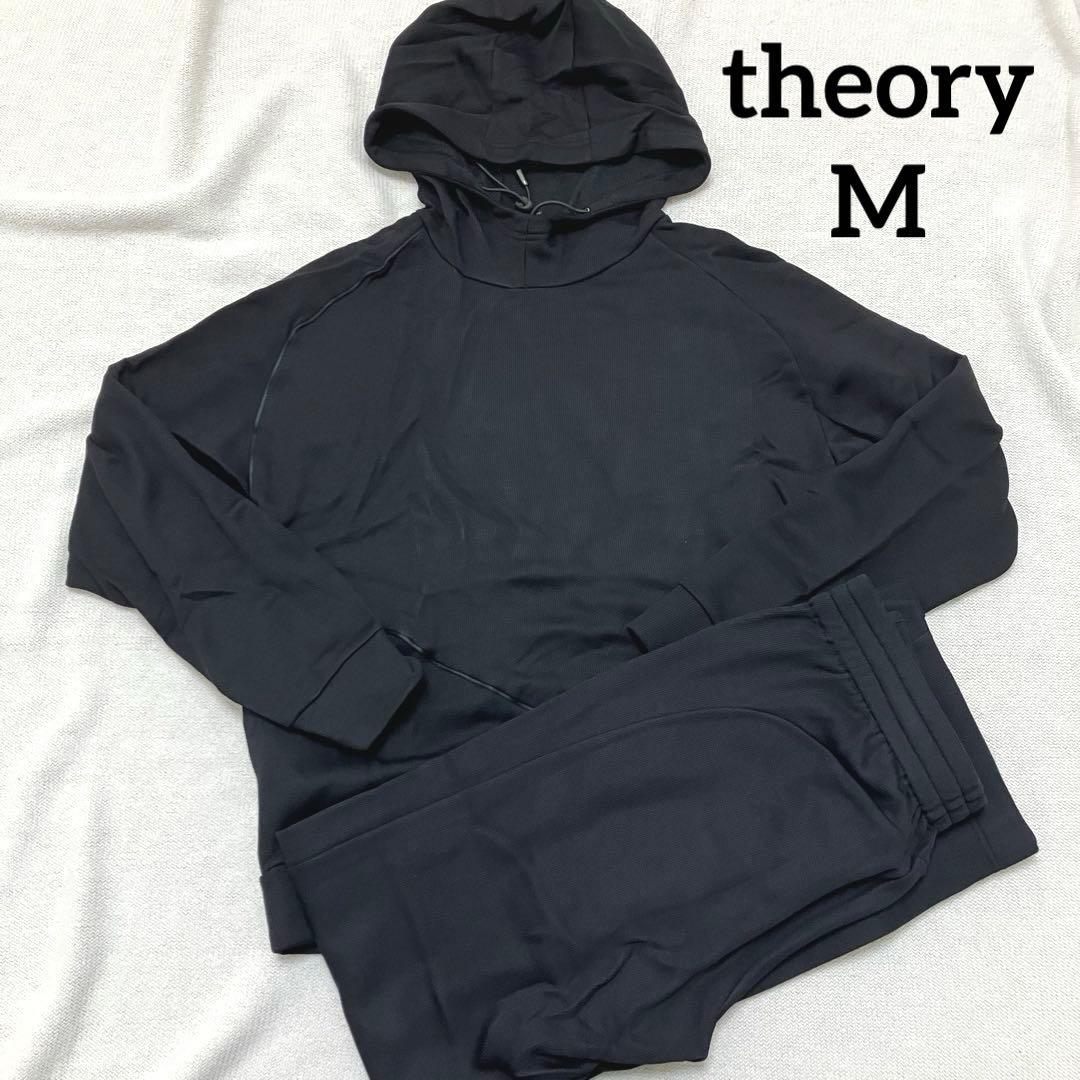 【theory】メンズ ジャージセットアップ ブラック M