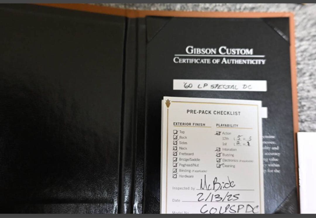 限定 Gibson CS 1960 レスポールスペシャルDC ペルハムブルー