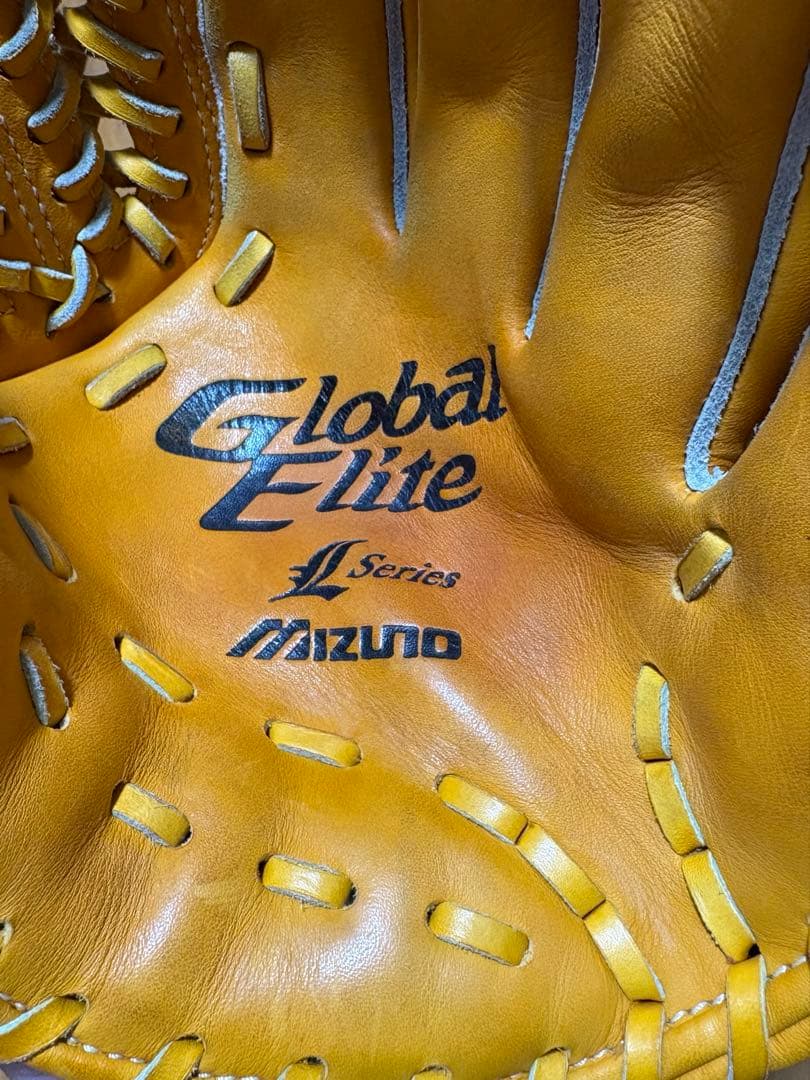 Mizuno Global Elite 軟式グローブ イエロー