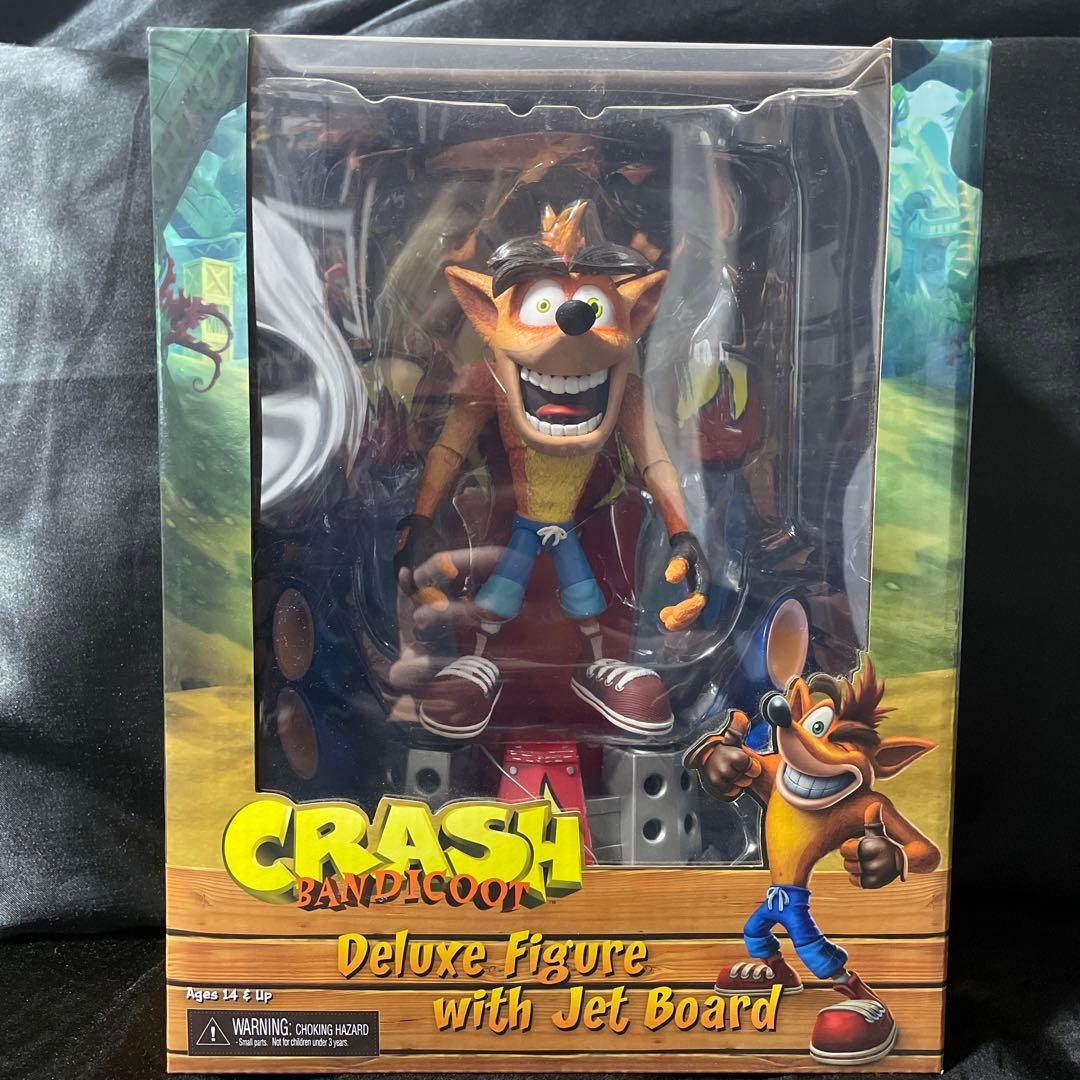 正規品 未開封 クラッシュ・バンディクー フィギュア ジェットボード NECA社