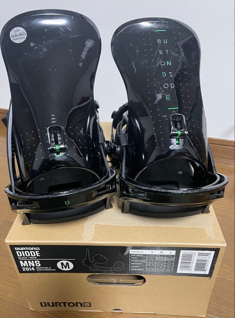 Burton Diode スノーボードバインディング Mサイズ 黒