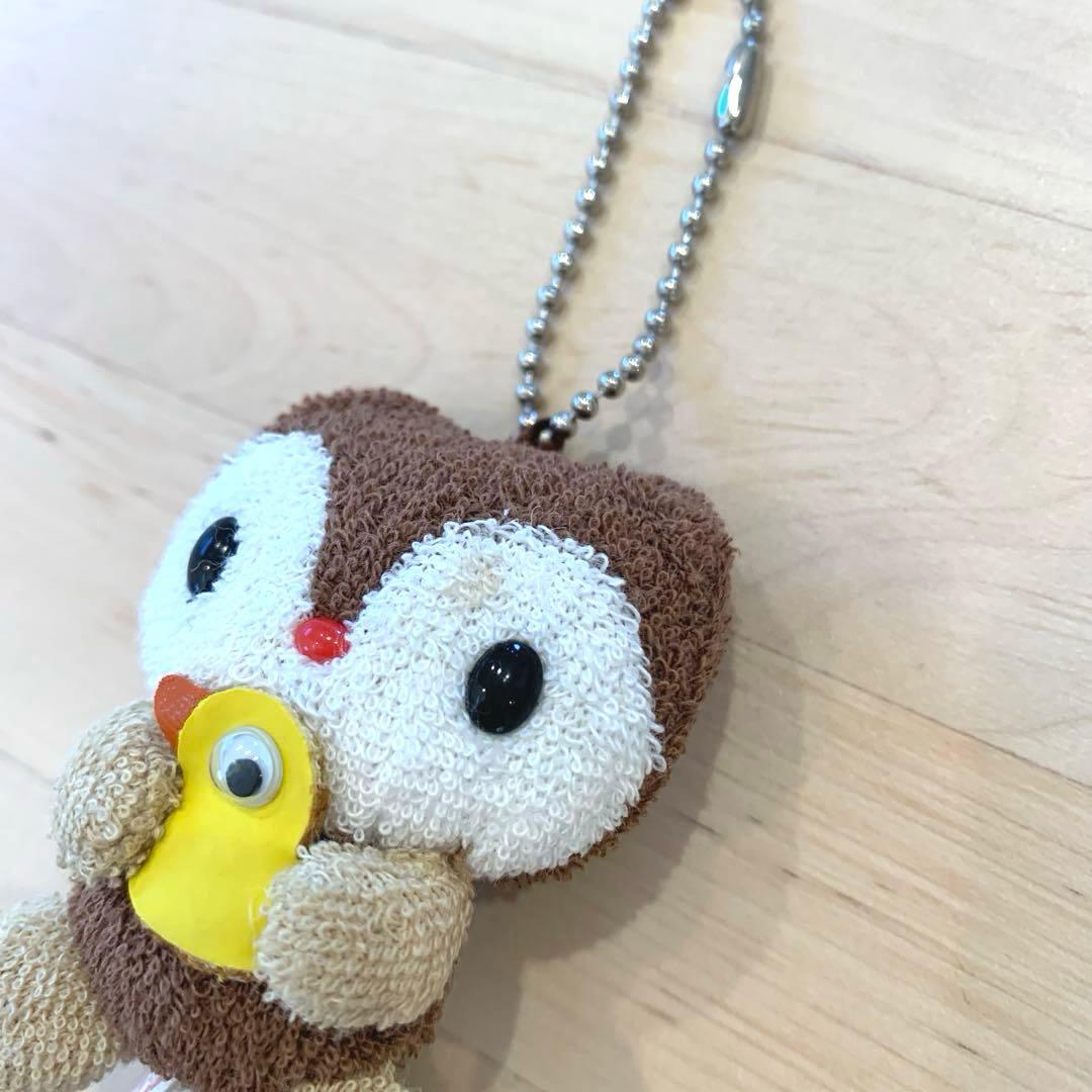 たらいぐまのらんどりー　マスコット　キーホルダー　パイル生地