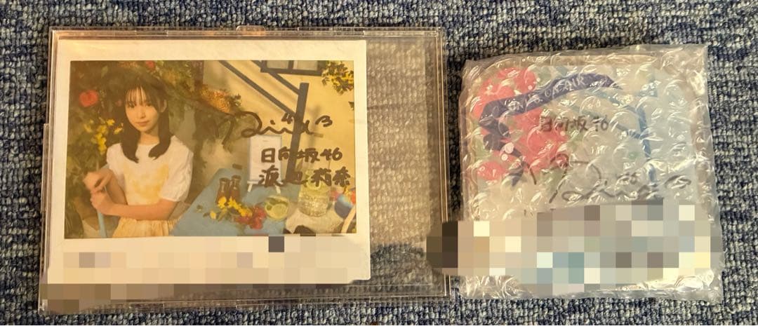 日向坂46 渡辺莉奈 サイン入りチェキ＆アクリルコースター