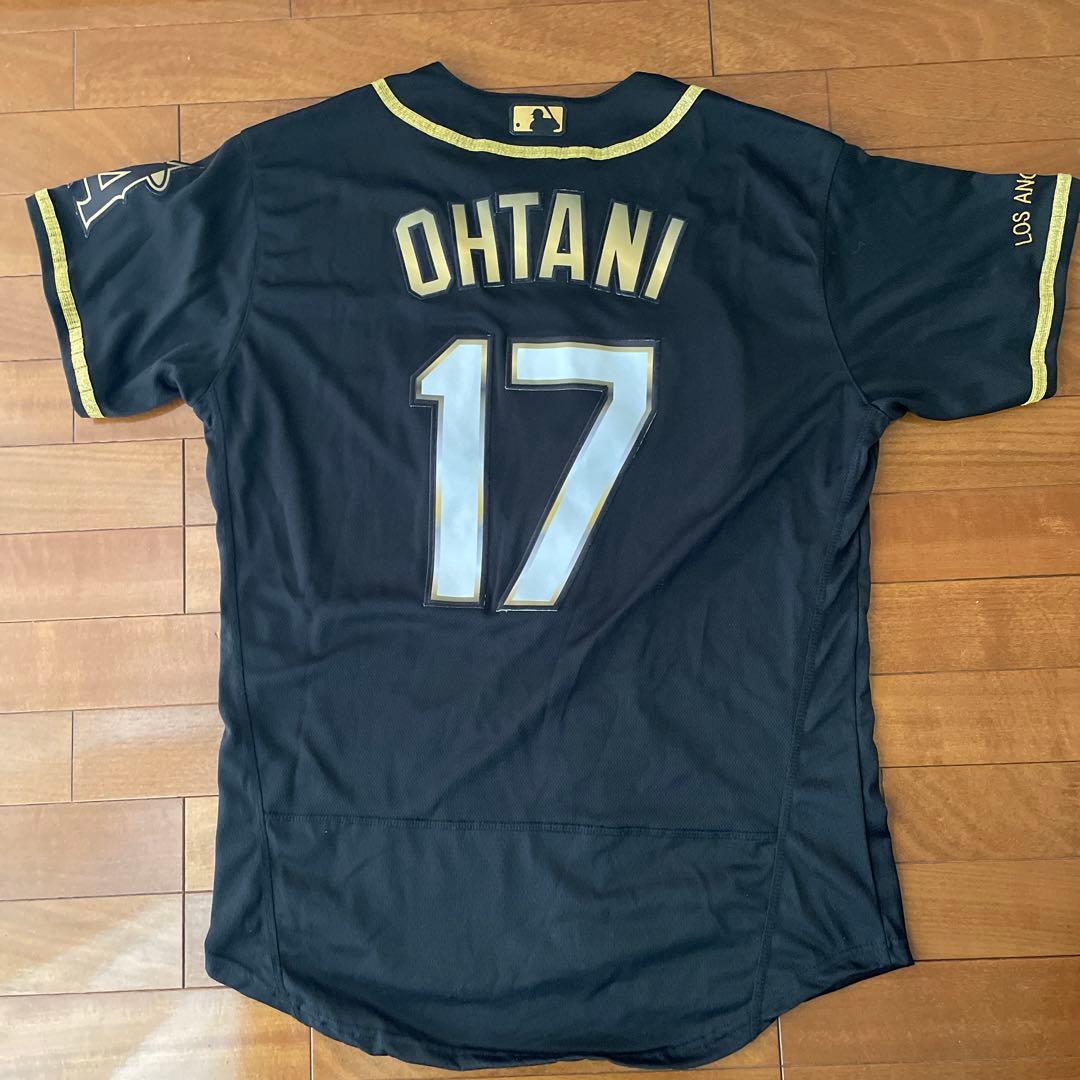 大谷翔平　エンゼルス　ユニフォーム　ゴールド