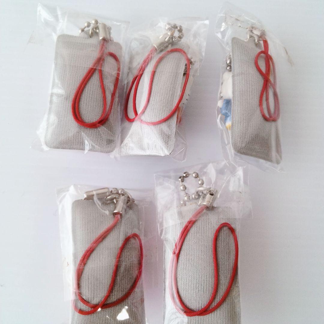 都こんぶ☆ハローキティ　モバイルクリーナー付ストラップ 5個セット