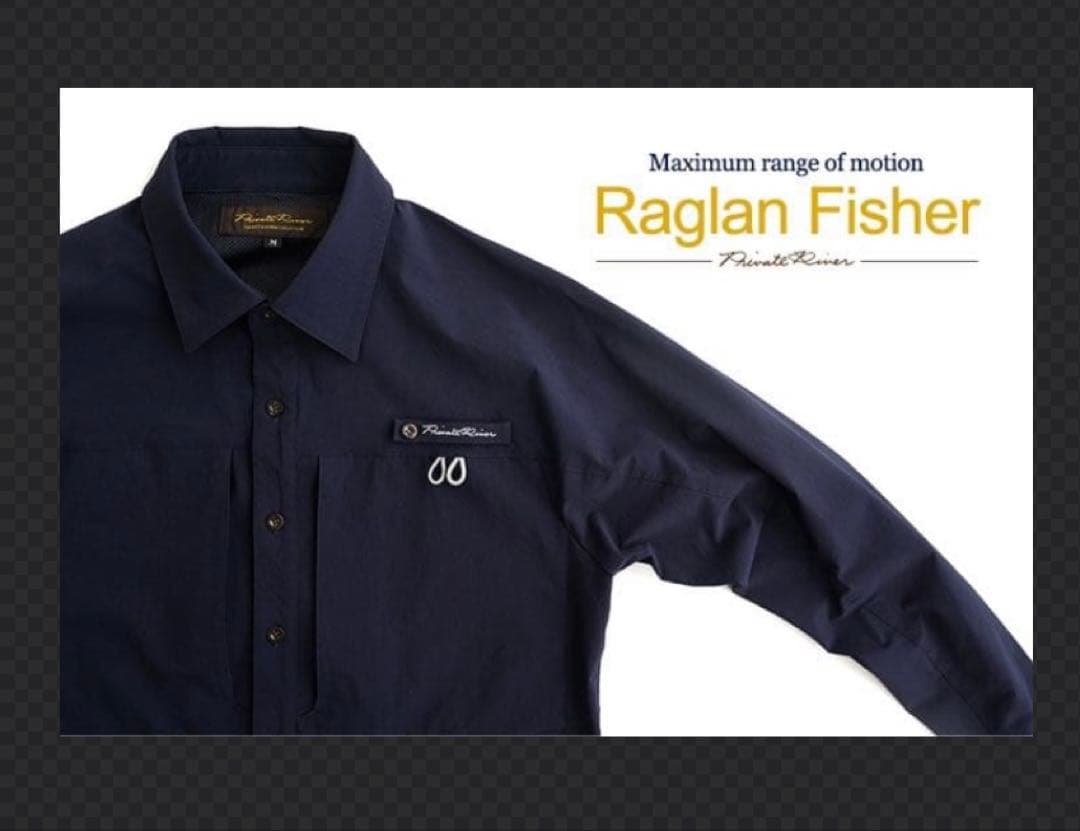 カスケット ラグラン.フィッシャー　Lサイズ　ノーブルネイビー