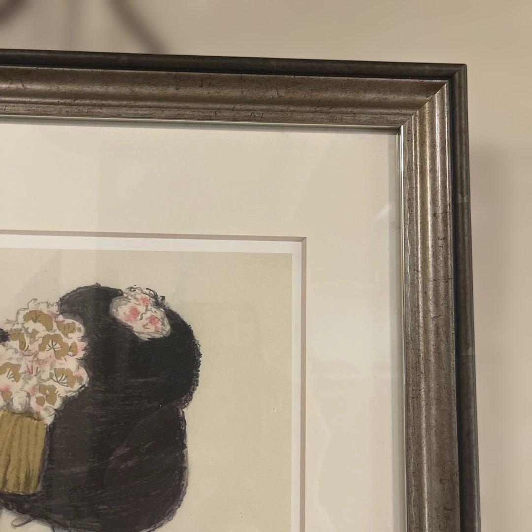 竹久夢二 「舞姫」 額の外寸570ｘ460mm 複製画 日本画 228/300