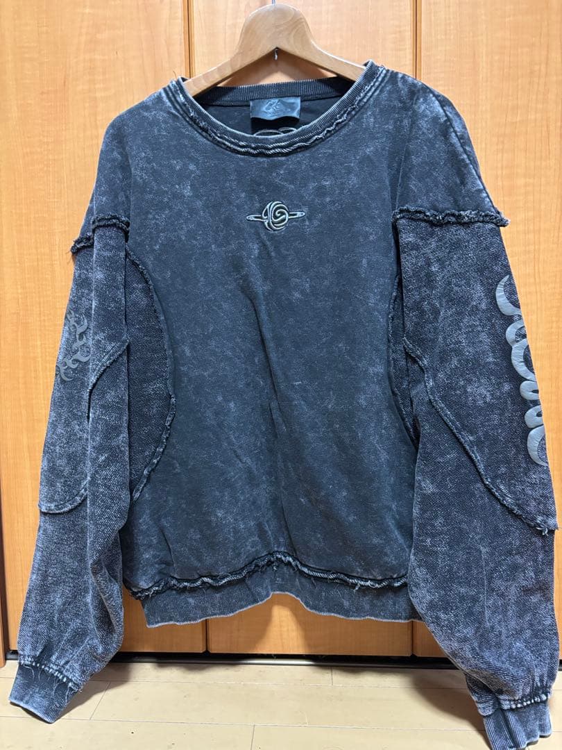 アイドル XGALX Chemical Wash Docking Sweatshirt M