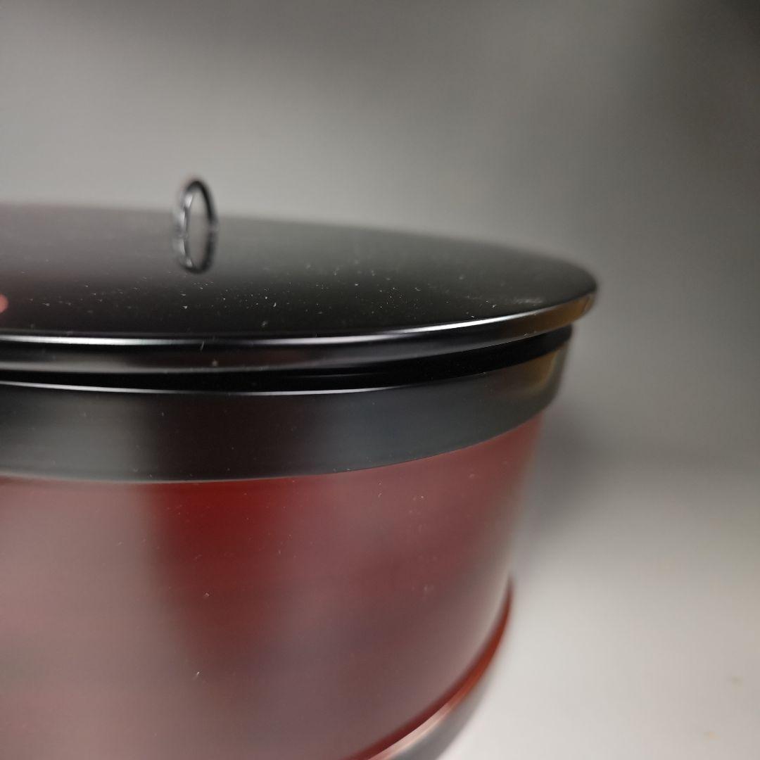 イ448 水指『漆専堂』『桶形水指　替蓋　共箱』漆塗　茶道具