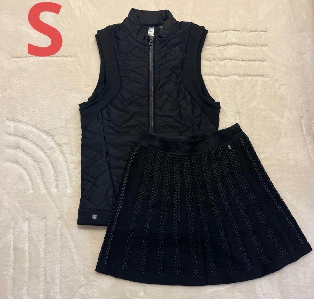 アディダスゴルフ⛳️キルティングベストスカートセットSサイズ定価33000円