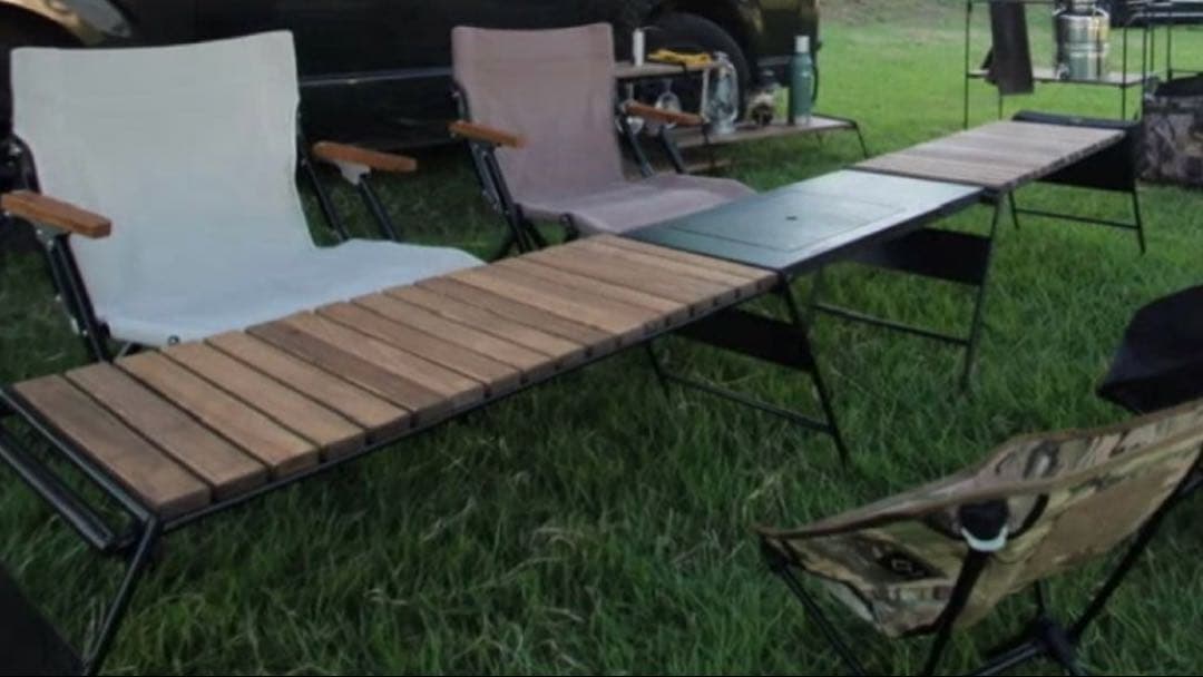 アイアン工房　アイアンテーブル細板×２　テーブル連結用プレート 収納バッグ×２