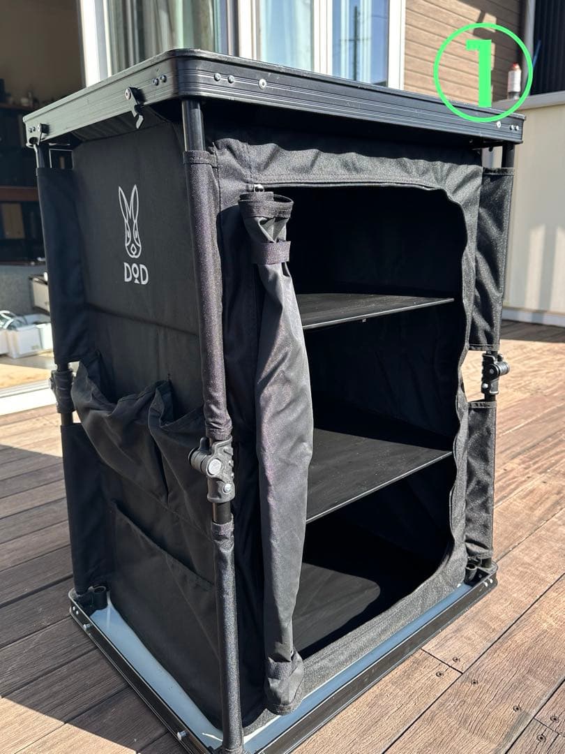 DOD マルチキッチンテーブル① ブラック