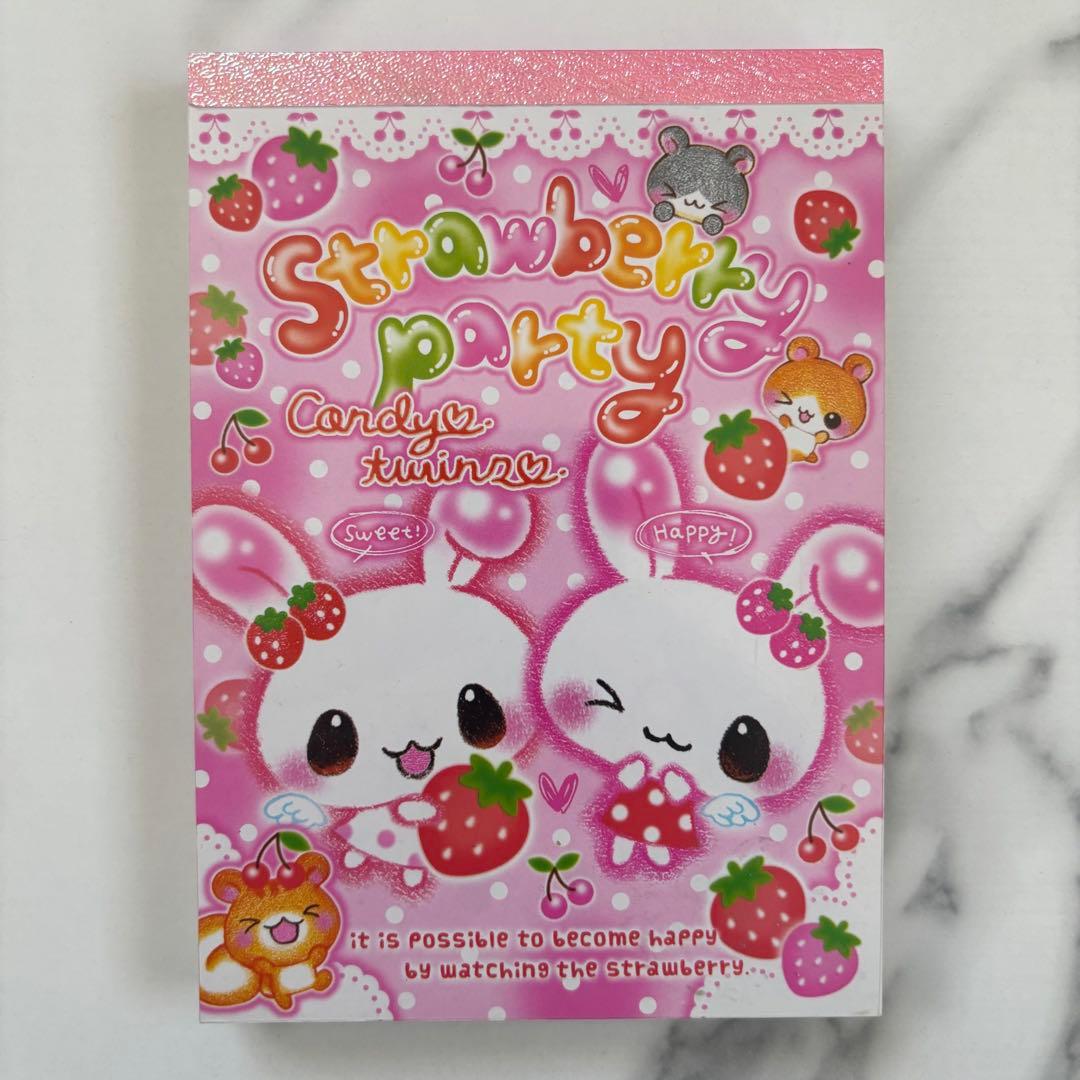 【新品未使用】平成レトロ 当時物メモ帳 クーリア うさぎ パンダ ハムスター