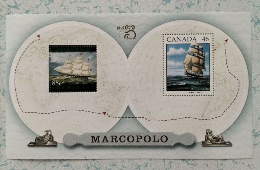 マルコ・ポーロ 1999年オーストラリア世界切手博記念切手