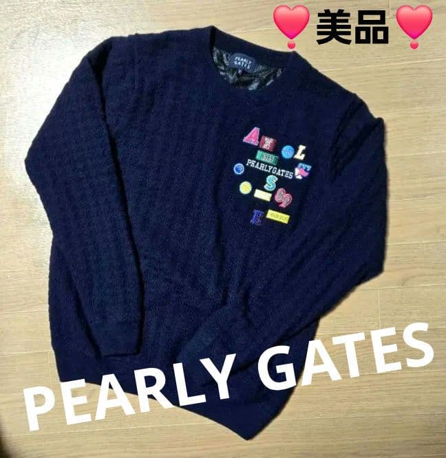 近年モデル❣️美品❣️PGパーリーゲイツニットセーター蓄熱裏地ブルゾン❣️2