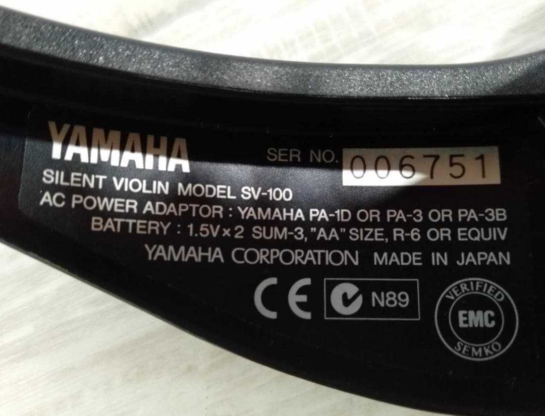 【良品】ヤマハ YAMAHA サイレントバイオリン SV-100
