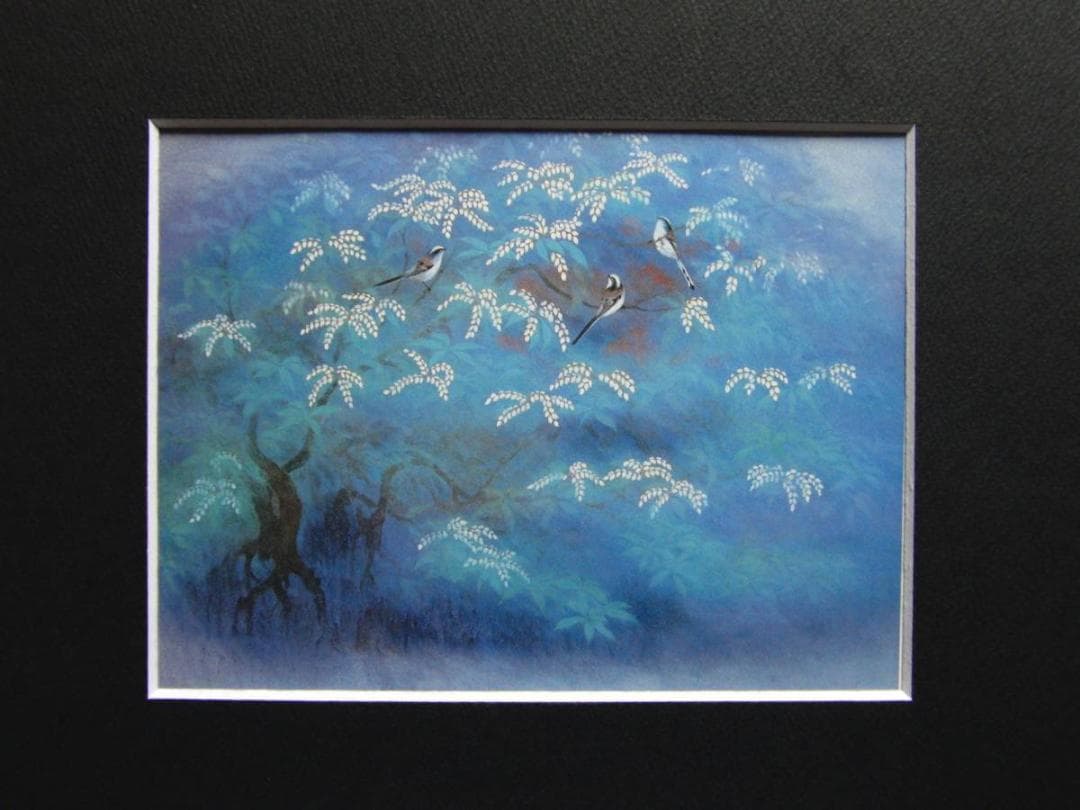 川島睦郎、【馬酔木】、希少画集・画版画、高級新品額・額装付、状態美麗