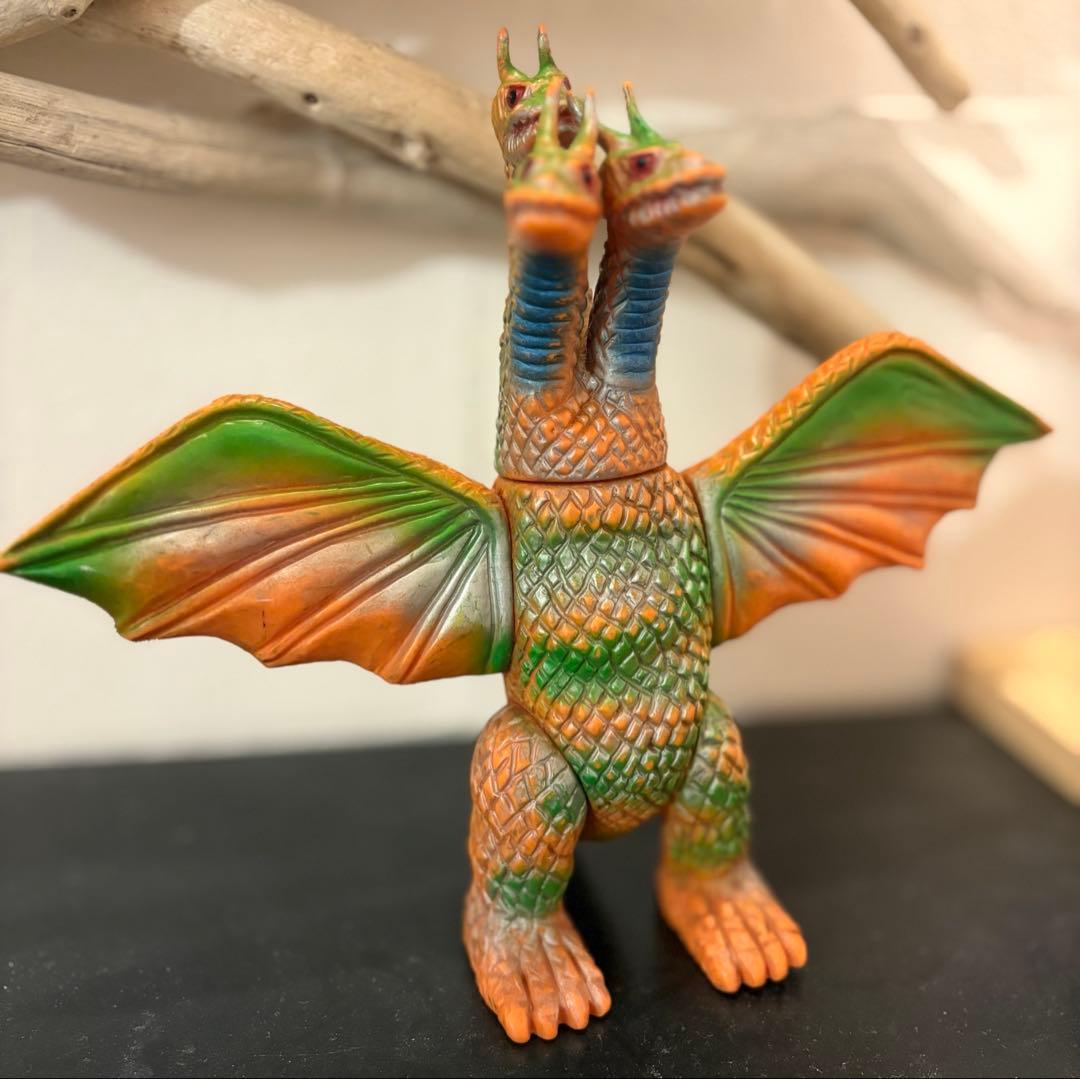 当時物 ブルマァク キングギドラ ソフビ 怪獣 ゴジラ