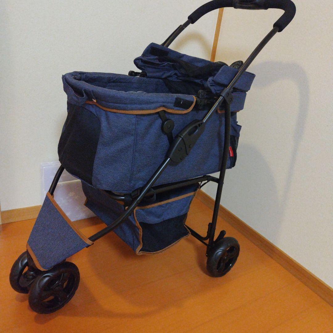 デニム調 中型犬 ペットカート